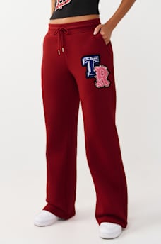 CRYSTAL PATCH STRAIGHT LEG SWEATPANT