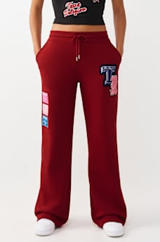 CRYSTAL PATCH STRAIGHT LEG SWEATPANT