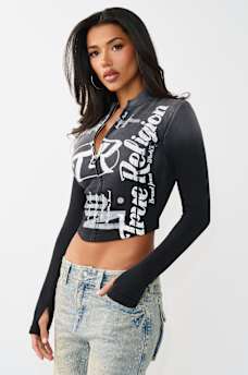 WASHED FRENCH TERRY ZIP UP, image 4