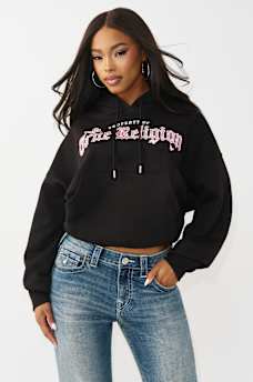 BUBBLE HEM PULLOVER HOODIE, image 2