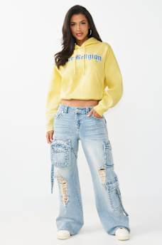 SUDADERA CON CAPUCHA ESTILO PULLOVER CON DOBLADILLO ESTILO BURBUJA, image 3