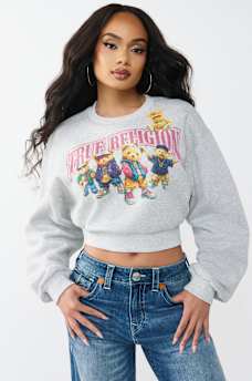 SUDADERA ESTILO SU&Eacute;TER DE CUELLO REDONDO CON OSOS DE PELUCHE, image 2