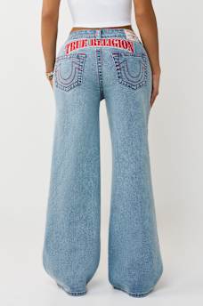 BOBBI MID RISE SPORTY EMBROIDERED PATCH BAGGY JEAN, image 10