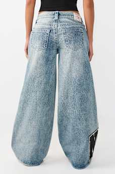JESSIE MID RISE MIXED PATCH SUPER BAGGY JEAN, image 10