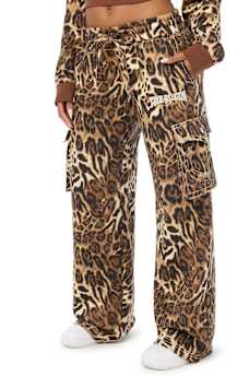 BIG T LOW RISE CARGO WIDE LEG BAGGY SWEATPANT