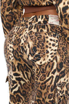 BIG T LOW RISE CARGO WIDE LEG BAGGY SWEATPANT