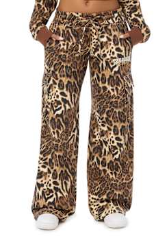 BIG T LOW RISE CARGO WIDE LEG BAGGY SWEATPANT