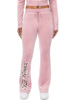 CRYSTAL MID RISE VELOUR SWEATPANT