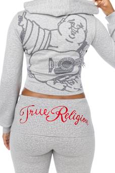 DOUBLE-ZIP EMBROIDERED SWEATER JACKET
