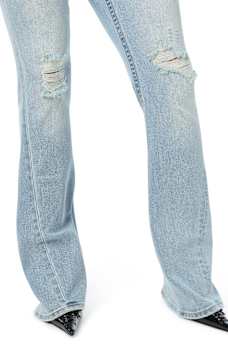 JOEY MID RISE DISTRESSED FLAP FLARE JEAN