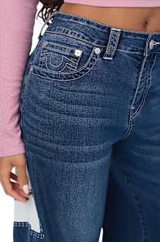 JESSIE MID RISE PRINT SUPER BAGGY JEAN