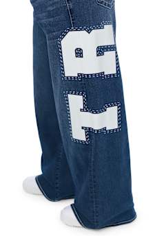 JESSIE MID RISE PRINT SUPER BAGGY JEAN