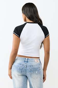 SPORTY RAGLAN BABY TEE