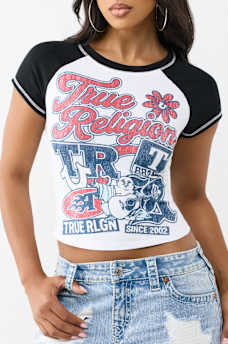 SPORTY RAGLAN BABY TEE
