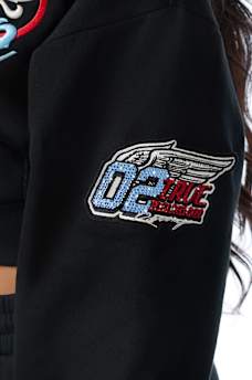 CRYSTAL RELAXED ZIP HOODIE