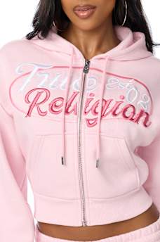 CRYSTAL RELAXED ZIP HOODIE