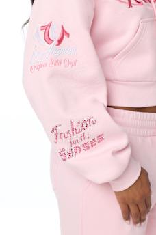 CRYSTAL RELAXED ZIP HOODIE