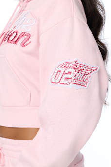 CRYSTAL RELAXED ZIP HOODIE