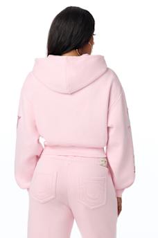 CRYSTAL RELAXED ZIP HOODIE