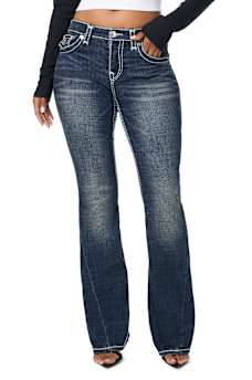 JOEY MID RISE SUPER T FLAP FLARE JEAN