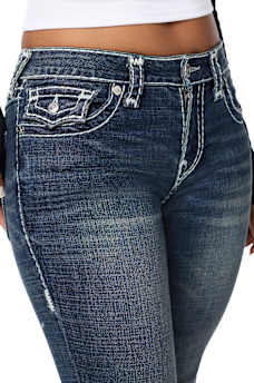 JOEY MID RISE SUPER T FLAP FLARE JEAN