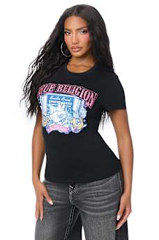 CRYSTAL CINEMA LOGO CREWNECK TEE