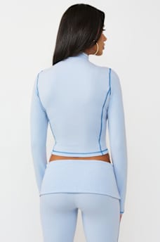 CRYSTAL J'ADORE TERRY ZIP-UP JACKET, image 7