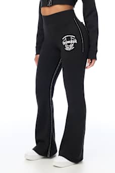 CRYSTAL MID RISE BIG T BOOTCUT SWEATPANT