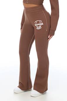 CRYSTAL MID RISE BIG T BOOTCUT SWEATPANT