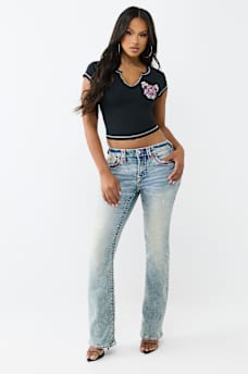 CRYSTAL WING NOTCH BABY TEE, image 3
