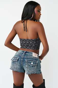 MONOGRAM HALTER SCARF TANK TOP, image 5