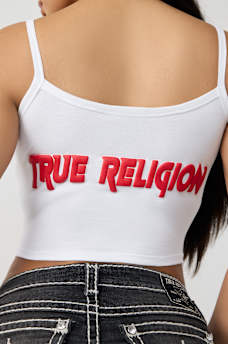 SPORTY STRIPED V-NECK TANK TOP, image 2