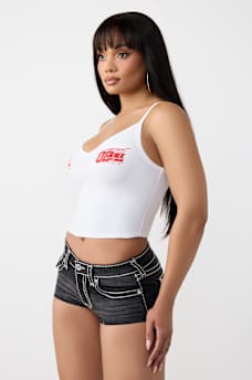 SPORTY STRIPED V-NECK TANK TOP, image 5