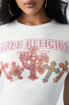 CRYSTAL GRAPHIC BABY TEE, image 2