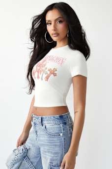 CRYSTAL GRAPHIC BABY TEE, image 4