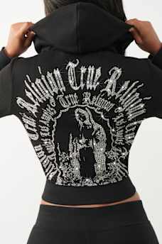 BLESSED SHRUNKEN HOODIE, image 1