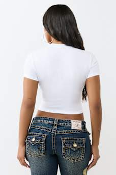 ON THE PROWL CRYSTAL BABY TEE