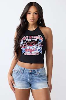 OPEN-BACK HALTER TOP, image 3