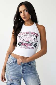 OPEN-BACK HALTER TOP, image 2