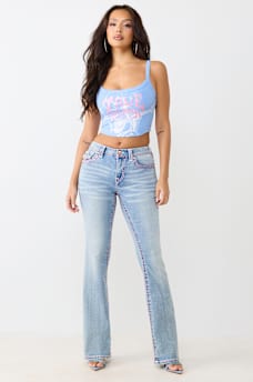 BUDDHA SCOOP NECK RIBBED TANK TOP