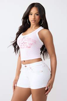 LACE-UP RACERBACK TANK TOP, image 4