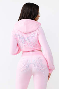 WING BIKINI HOODIE VELOUR SET, image 6