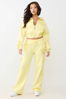 CARGO STRAIGHT LEG SWEATPANT