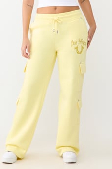CARGO STRAIGHT LEG SWEATPANT