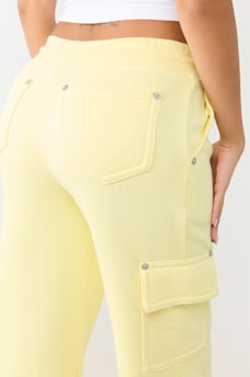 CARGO STRAIGHT LEG SWEATPANT