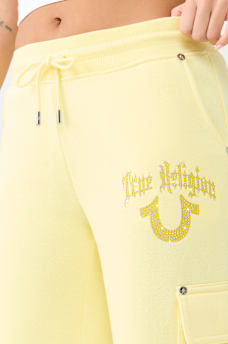 CARGO STRAIGHT LEG SWEATPANT