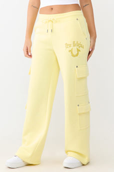CARGO STRAIGHT LEG SWEATPANT