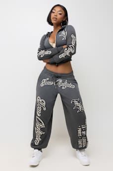WASHED CORSET ZIP HOODIE