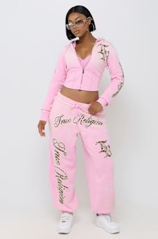 WASHED CORSET ZIP HOODIE