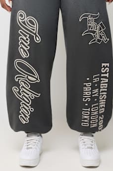 APPLIQU&Eacute; WASHED BAGGY JOGGER
